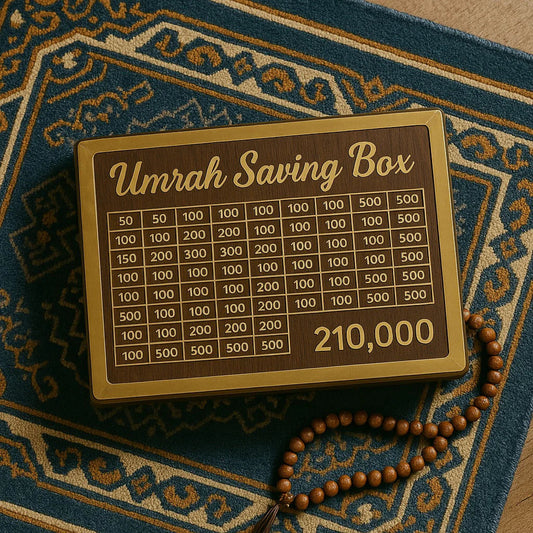 Wooden Umrah Saving Box