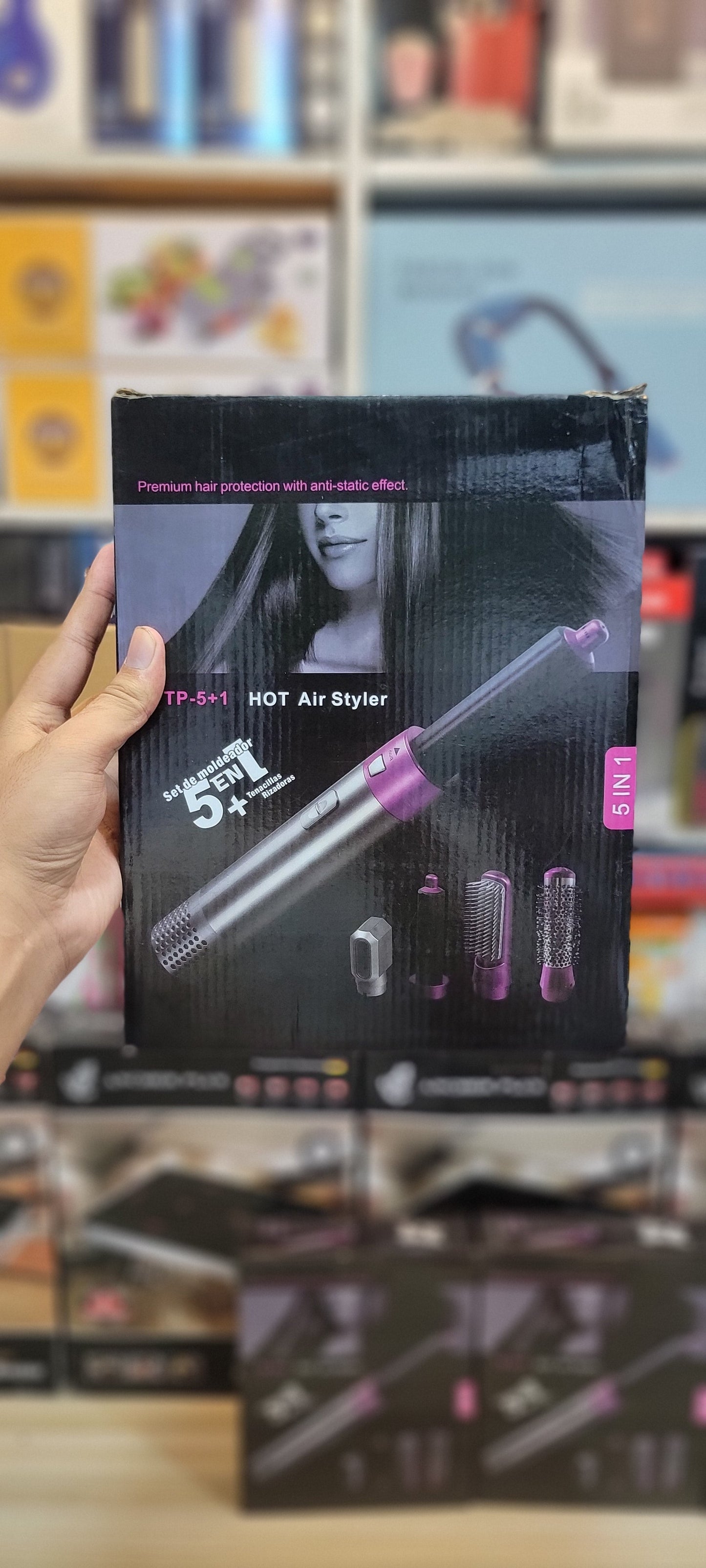 Imported 5-in-1 Hair Styler | Hair Straightner | Hair Curler | Hair Roller | Blower  | Dryer